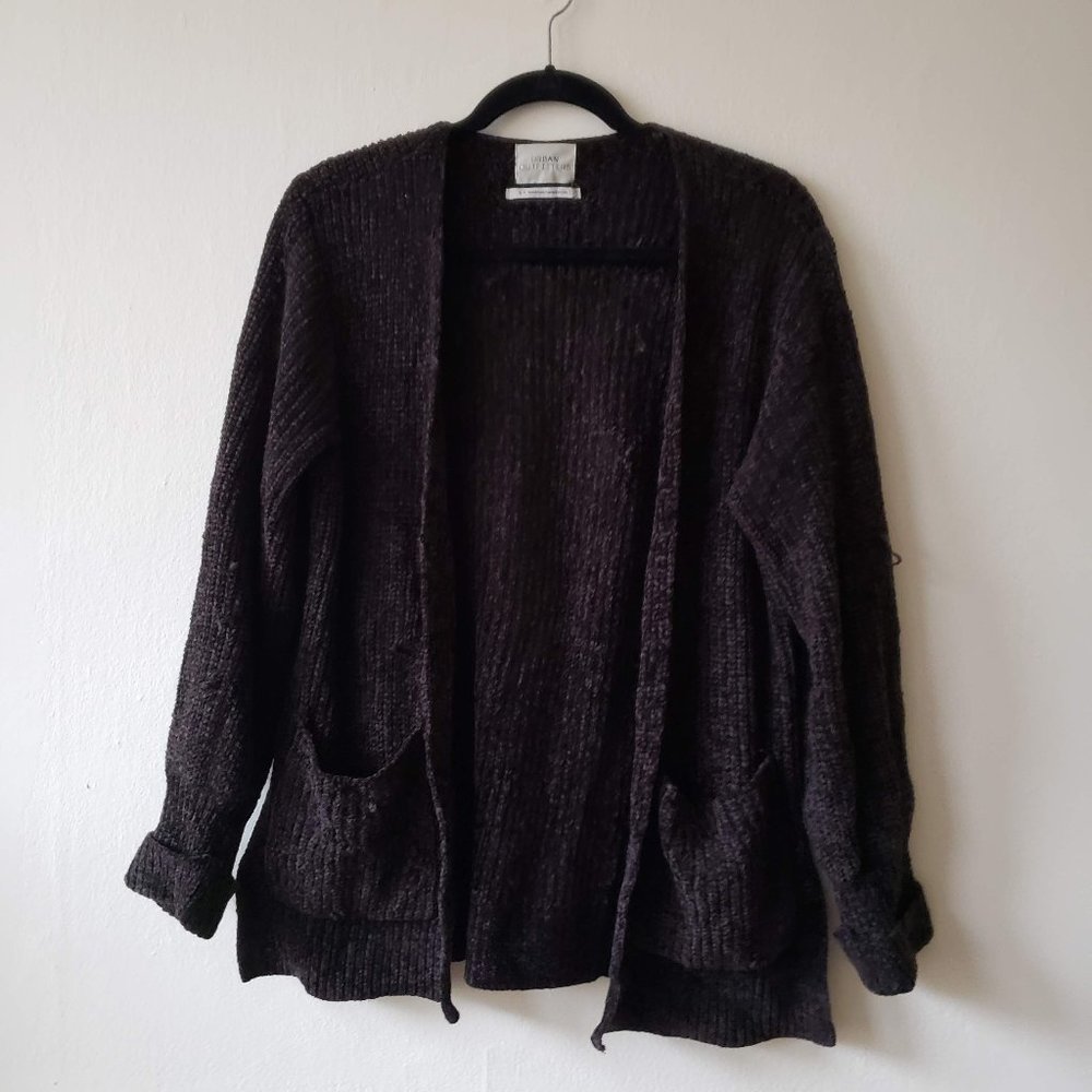 Urban Outfitters | Black Chunky Knit Cardigan